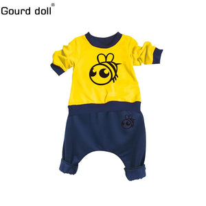 Gourd doll Baby Boy Girl Clothes Spring Baby Clothing Sets Cartoon Printing Sweatshirts+Casual Pants 2Pcs for Baby Clothes